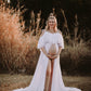 Maternity Photoshoot Dresses Hire - Grace - White Gown - 4 DAY RENTAL
