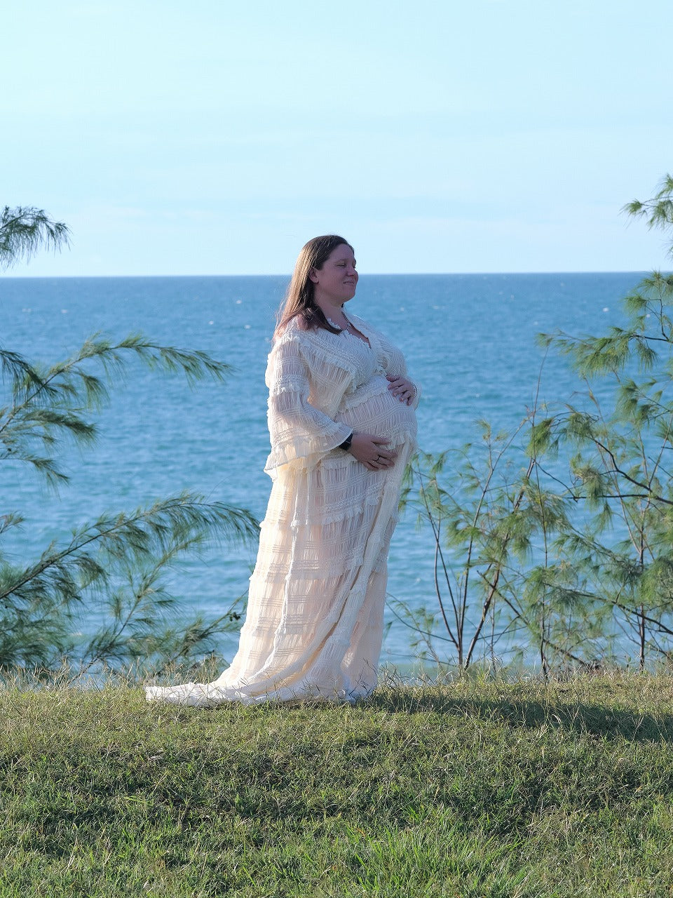 Dress Hire - Maternity Photoshoot Dresses - D&J - Chiffon Dress - DAY RENTAL