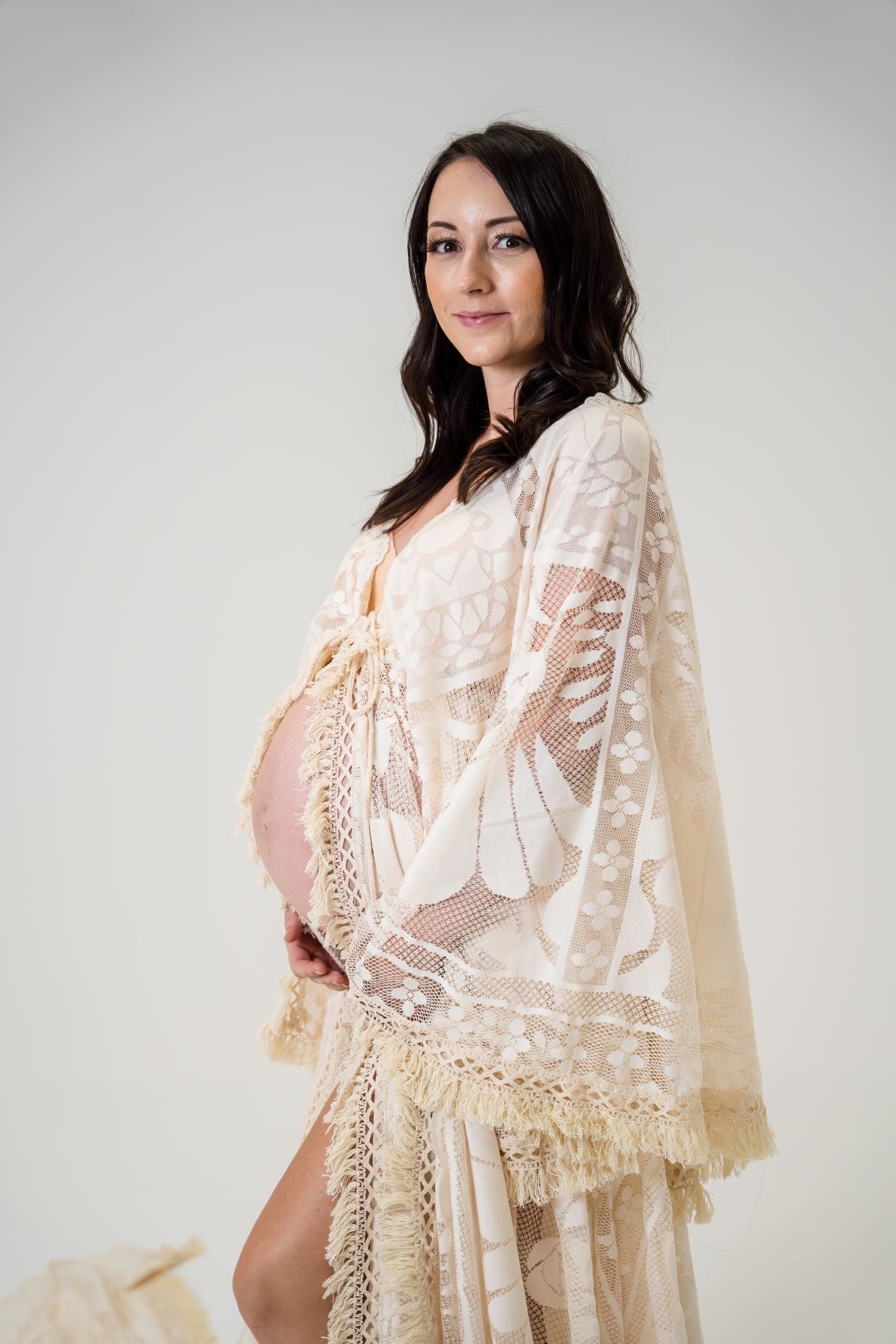 Maternity Dress Hire Australia- Photoshoot Dresses White Lace