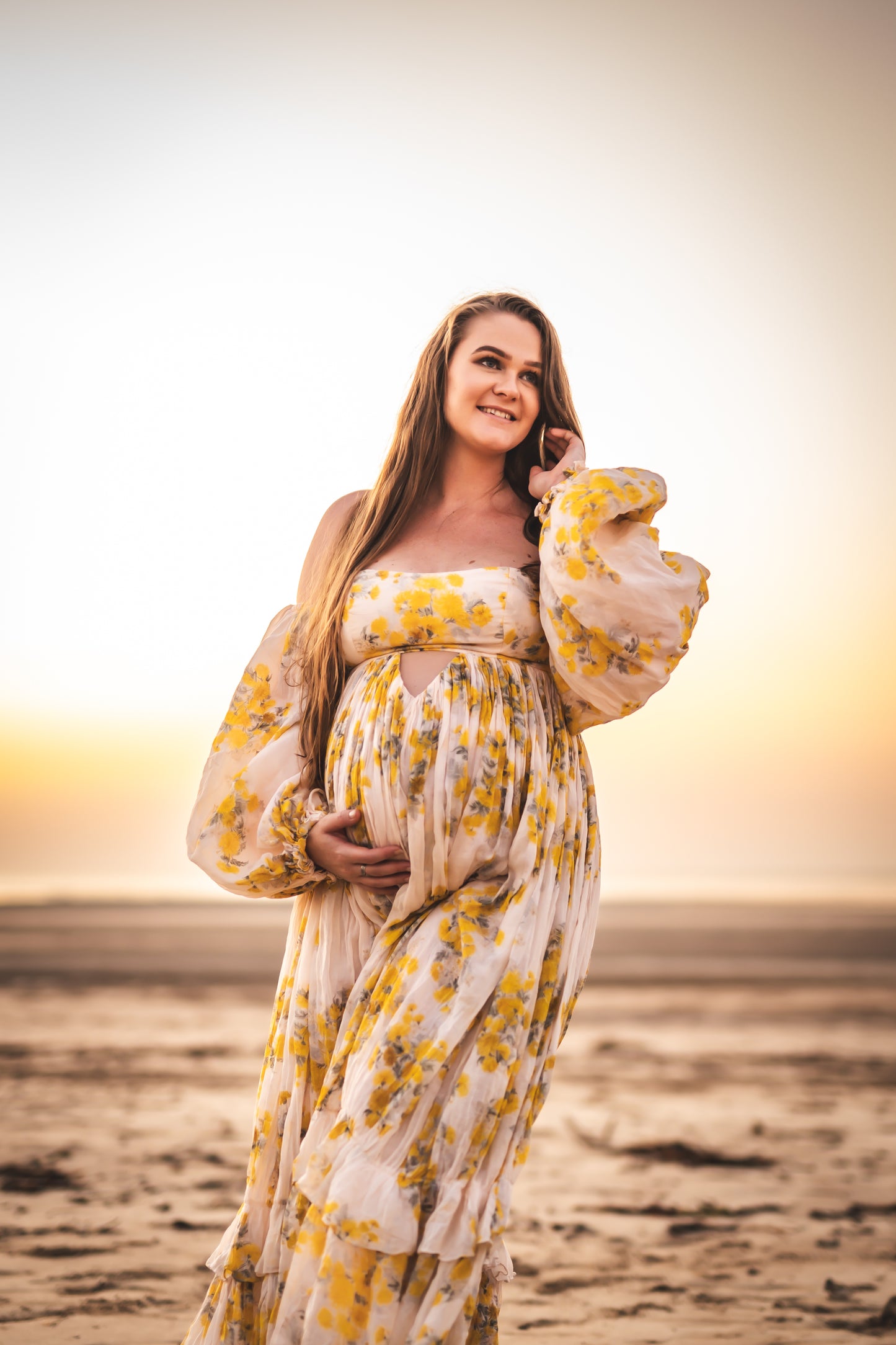 Dress Hire - Maternity Photoshoot Dresses - Rooh Collective - Poppy Zephyr - DAY RENTAL