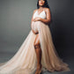 Dress Hire - Maternity Photoshoot Dresses - Crochet Bodice Tulle - 4 DAY RENTAL