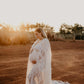 Maternity Photoshoot Dresses - Boho White Lace Dress - 4 DAY RENTAL