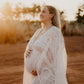 Maternity Photoshoot Dresses - Boho White Lace Dress - 4 DAY RENTAL