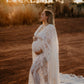 Maternity Photoshoot Dresses - Boho White Lace Dress - 4 DAY RENTAL