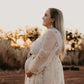 Maternity Photoshoot Dresses - Star - Champagne Tulle Robe - 4 DAY RENTAL