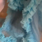 Maternity Photoshoot Dresses - Lola - Blue Tulle Robe - 4 DAY RENTAL