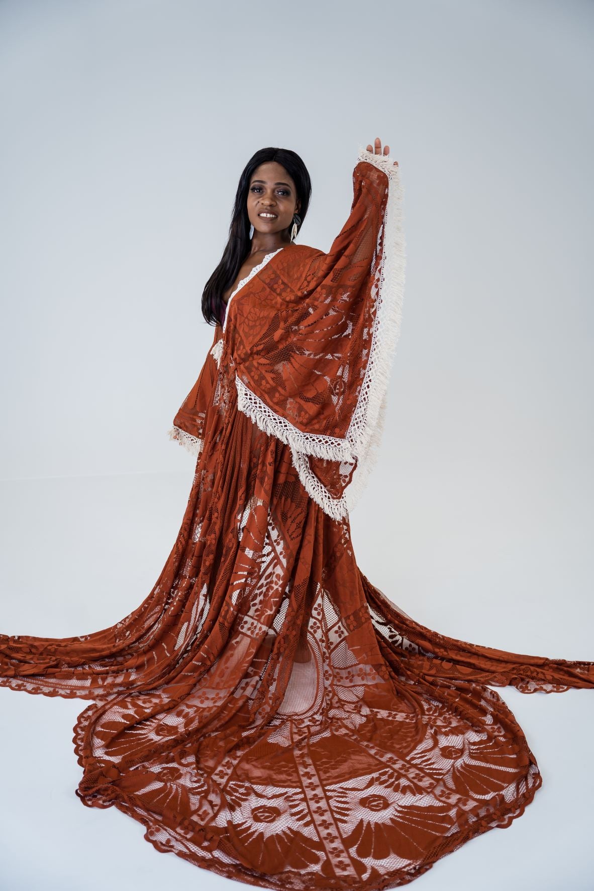 Rustic Red Lace Robe - Maternity Photoshoot Dresses Australia Luxe Bumps AU Rustic Red Lace Robe - Maternity Photoshoot Dresses Australia Luxe Bumps AU