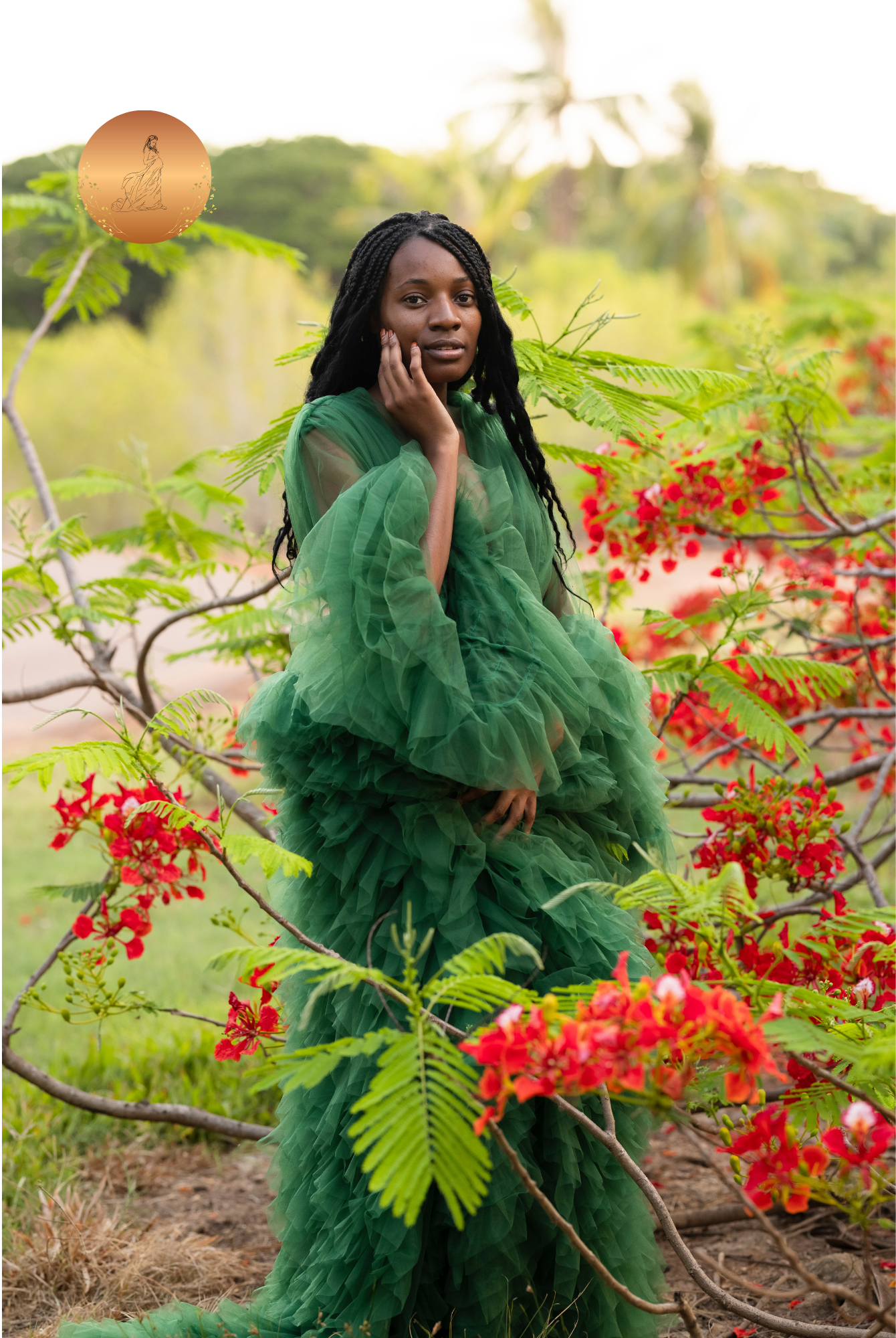 Green Tulle Robe - Maternity Dresses For Photoshoot Australia Luxe Bumps AU Green Tulle Robe - Maternity Dresses For Photoshoot Australia Luxe Bumps AU