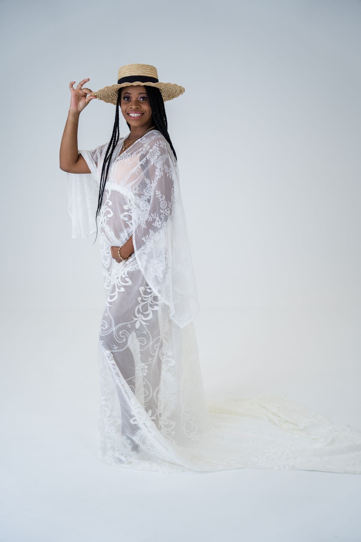 white lace maternity dress australia Zale The Label - Daphne White Lace Maxi Dress