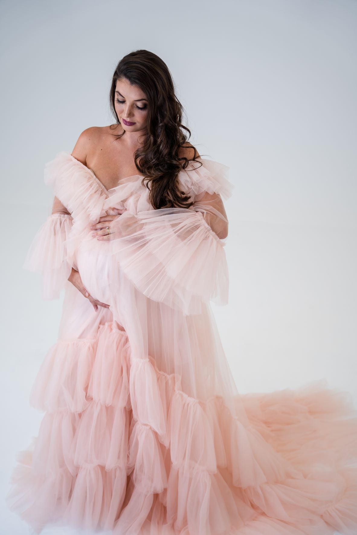 Pink Maternity Photoshoot Dress Australia Luxe Bumps Luxe Bumps AU