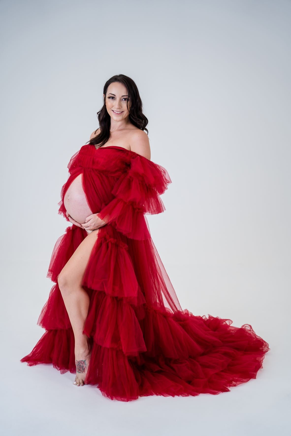 Baby shower dresses on sale red