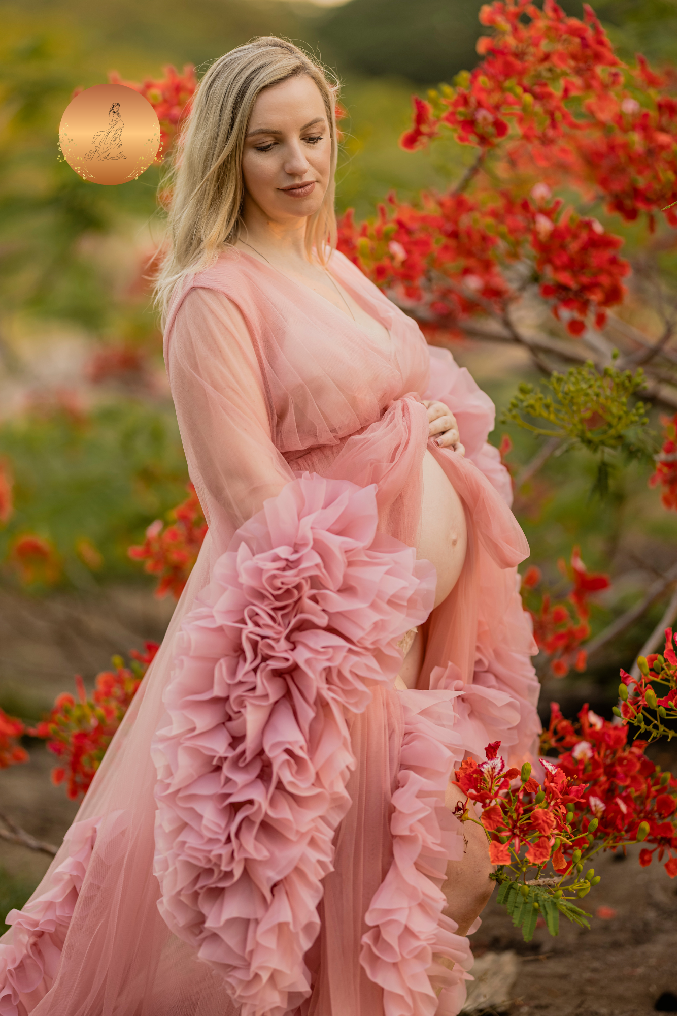 pink maternity photoshoot dress Pink Maternity Photoshoot Dress - Pink Tulle Robe
