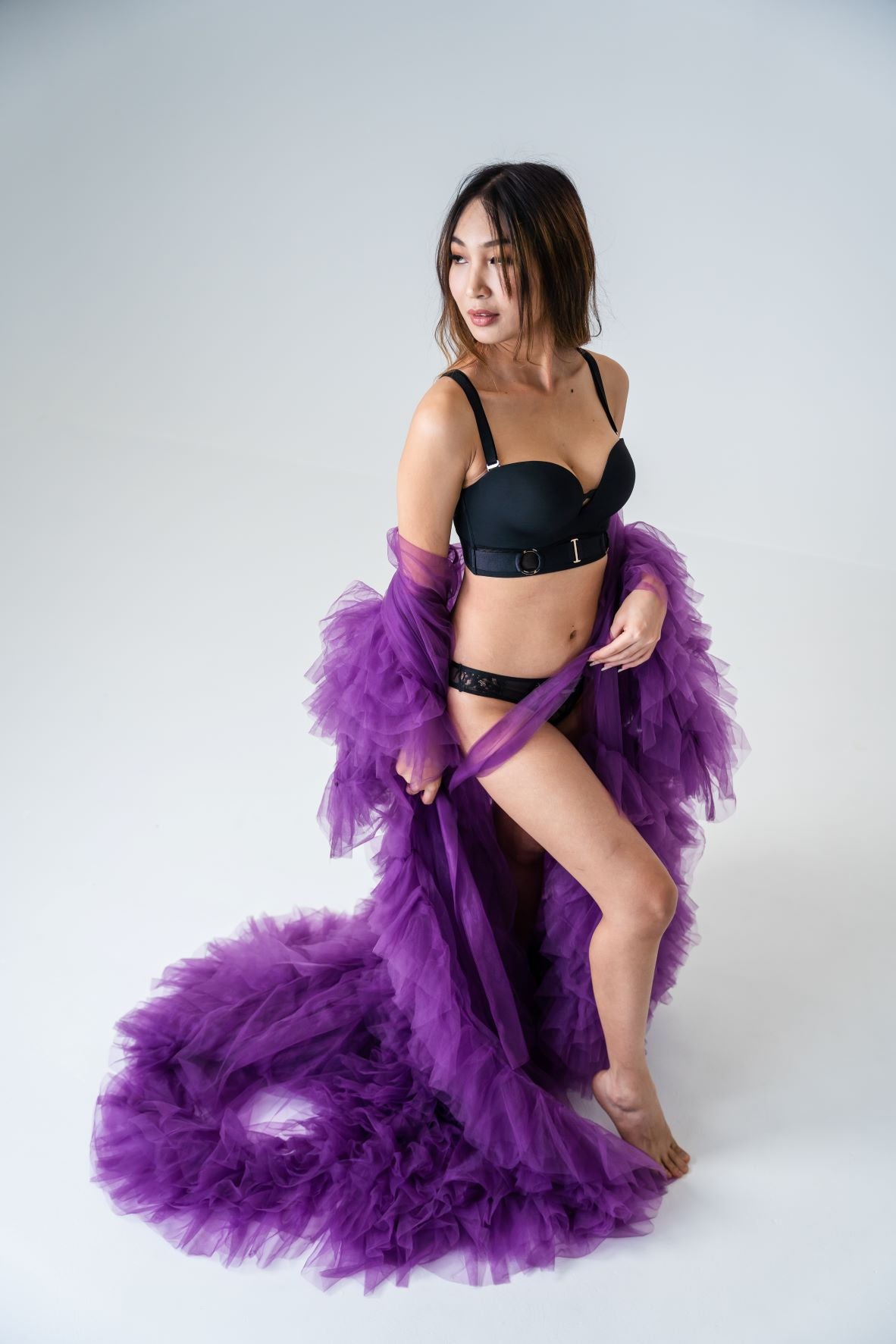 Boudoir Photoshoot - purple robe