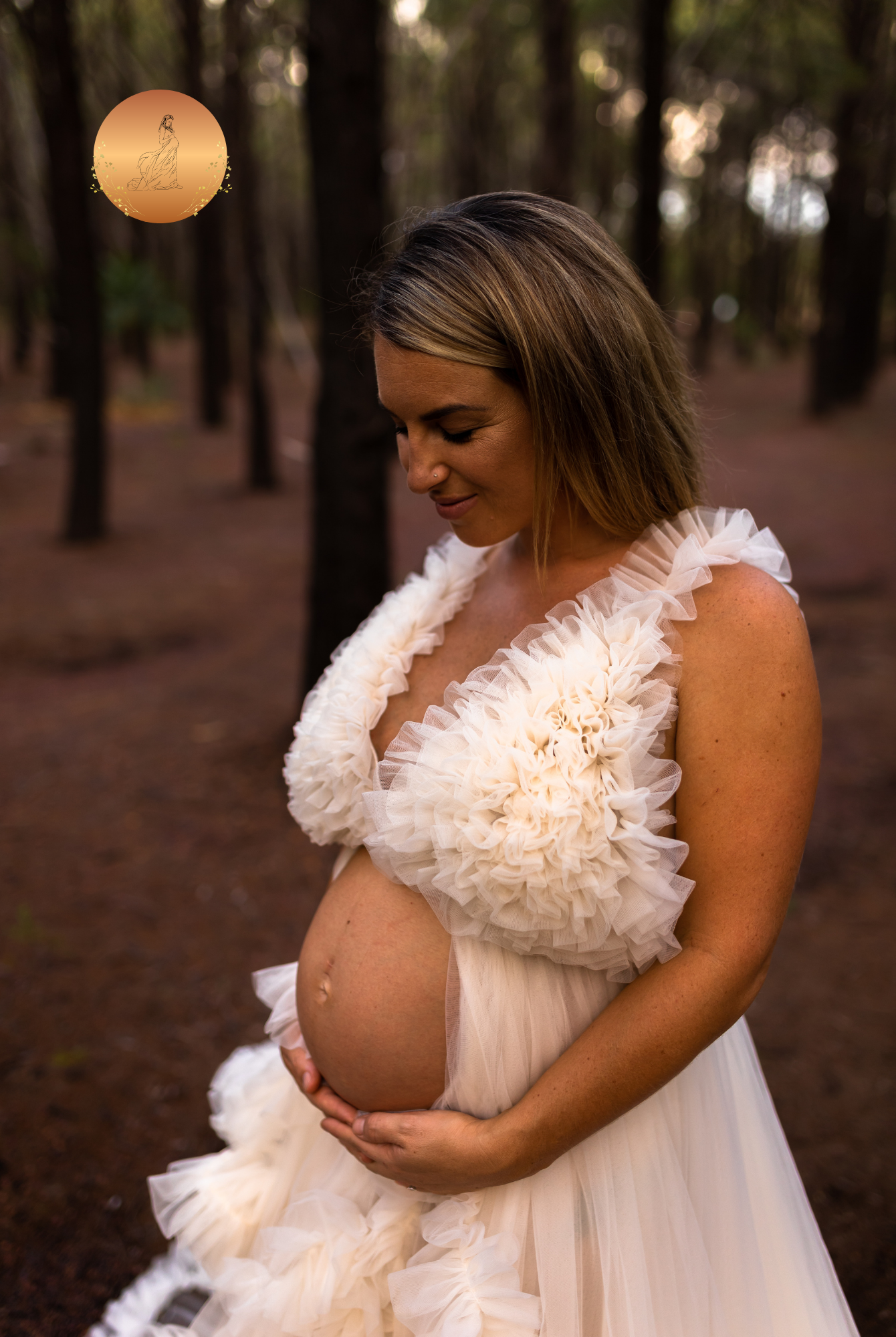 maternity photo shoot gown