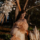 Maternity Photoshoot Dresses - Mocha Ruffles Tulle Gown