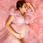 Maternity Photoshoot Dresses - Lotus - Pink Tulle Gown - 4 DAY RENTAL