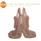 Maternity Photoshoot Dresses - Beige Tulle Robe - Lola - Luxe Bumps AU
