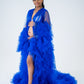 Maternity Photoshoot Dresses - Blue Tulle Robe - Sophie - Luxe Bumps AU